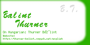 balint thurner business card